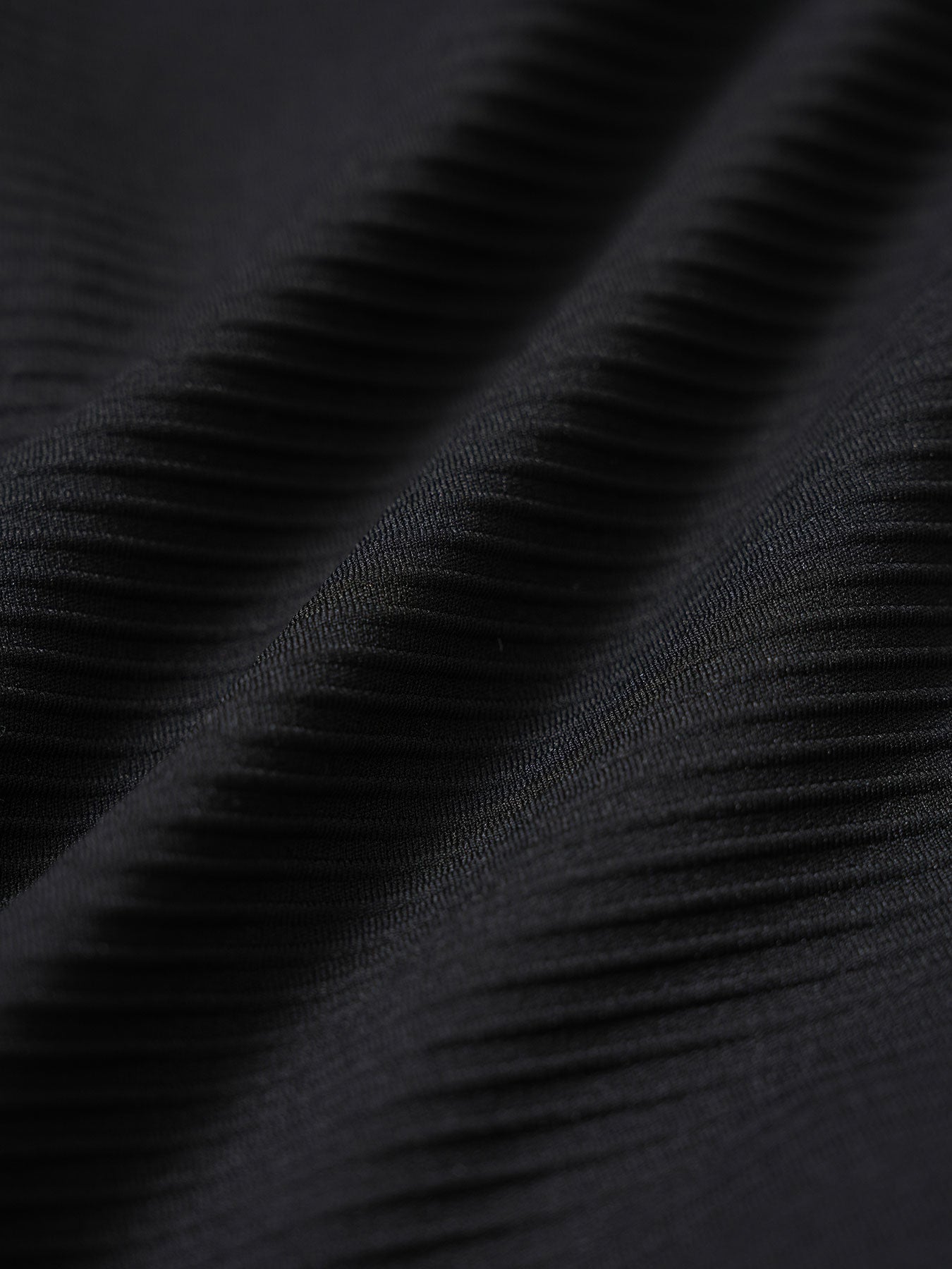 Black Contrast Ribbed U Neck One-Piece Swimsuit