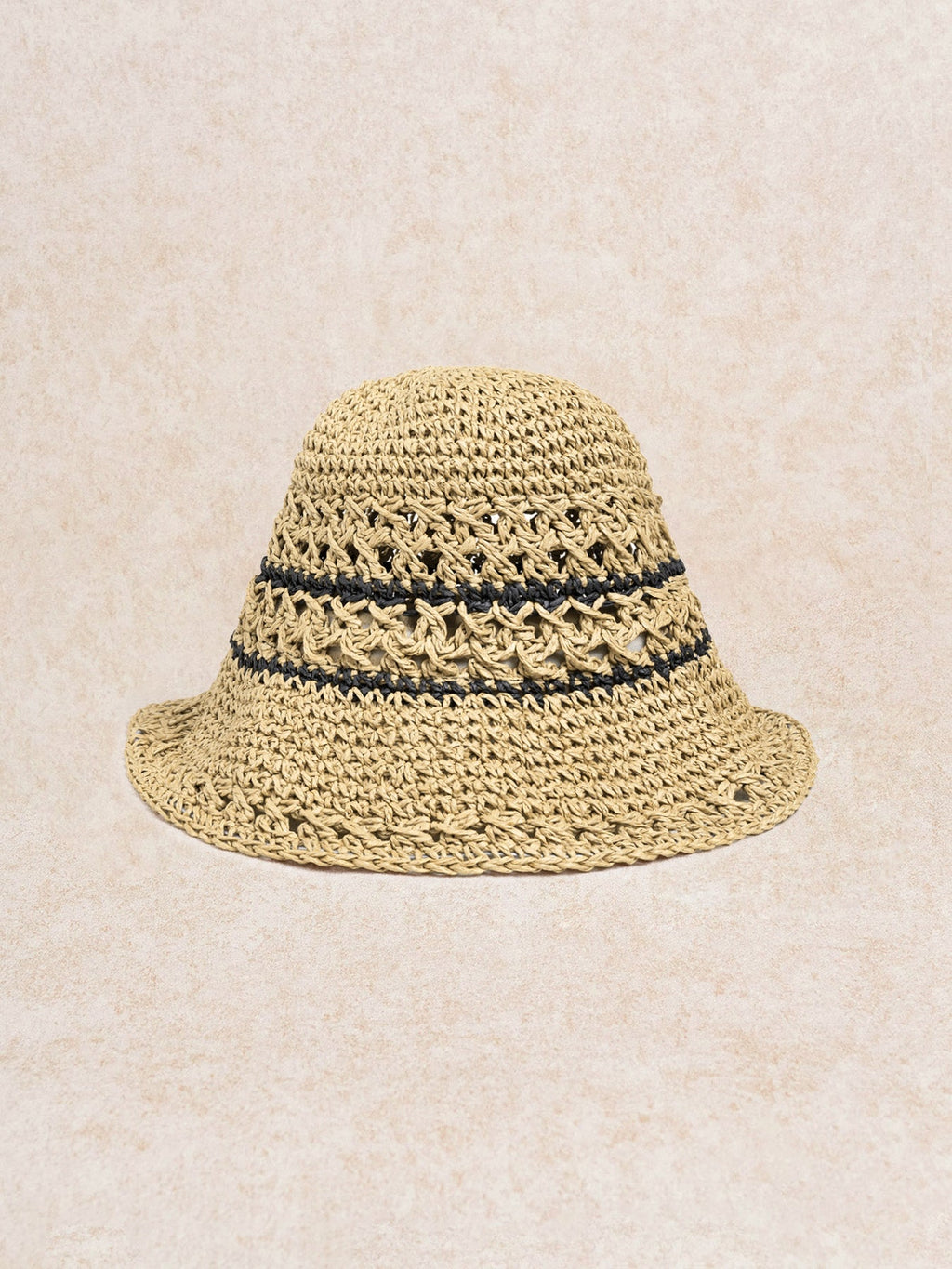 Khaki Crochet Bucket Hat