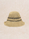 Khaki Crochet Bucket Hat