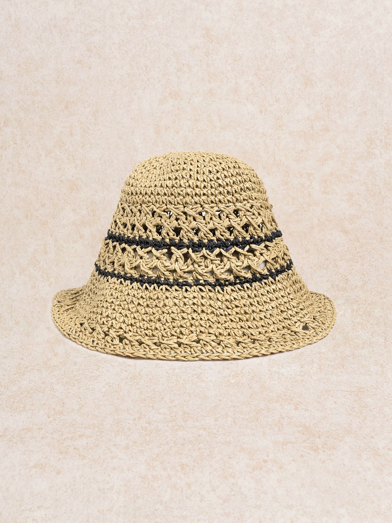 Khaki Crochet Bucket Hat