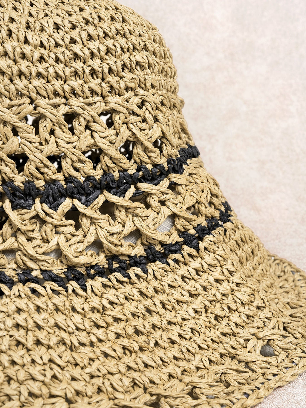 Khaki Crochet Bucket Hat