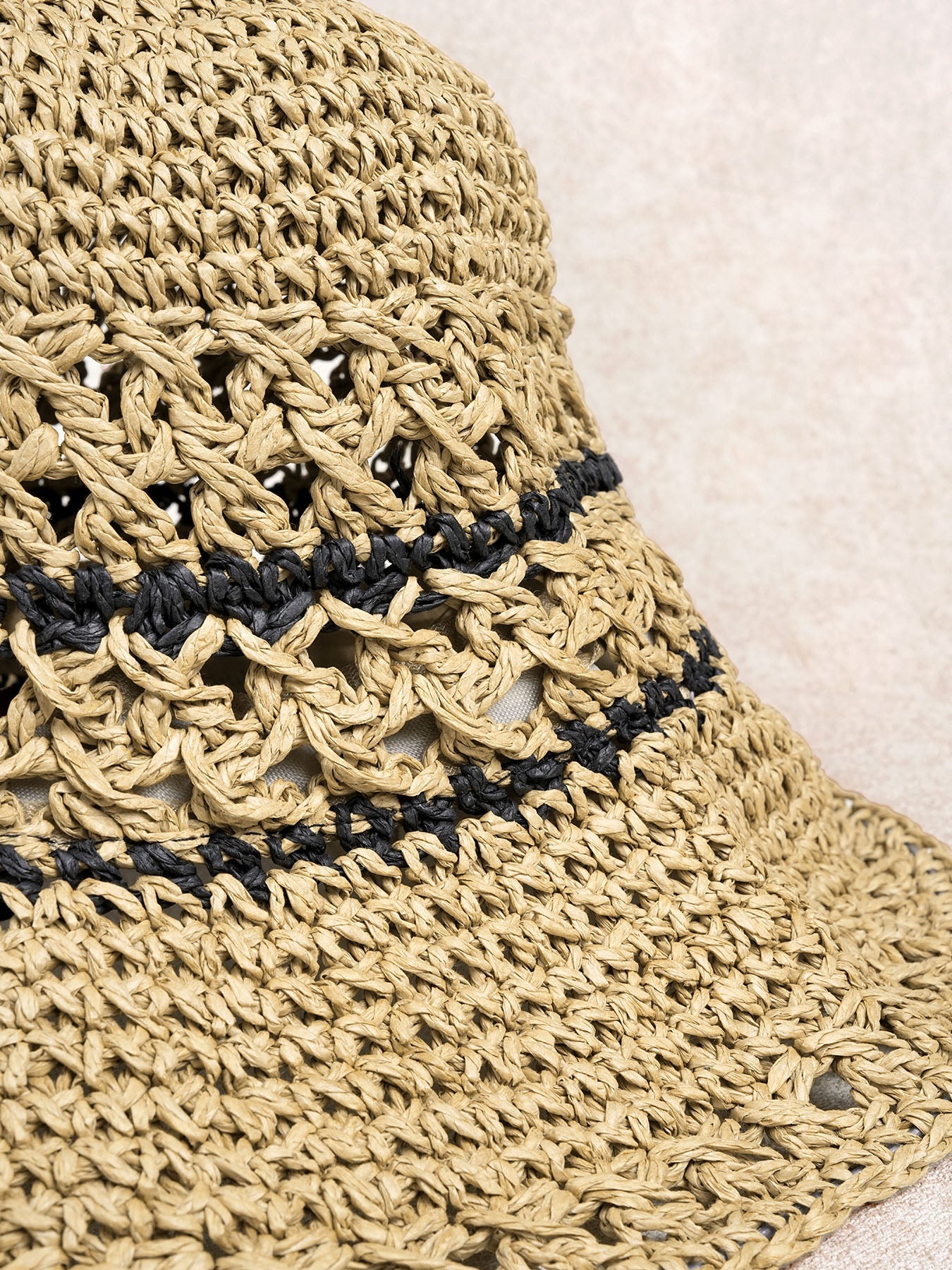 Khaki Crochet Bucket Hat