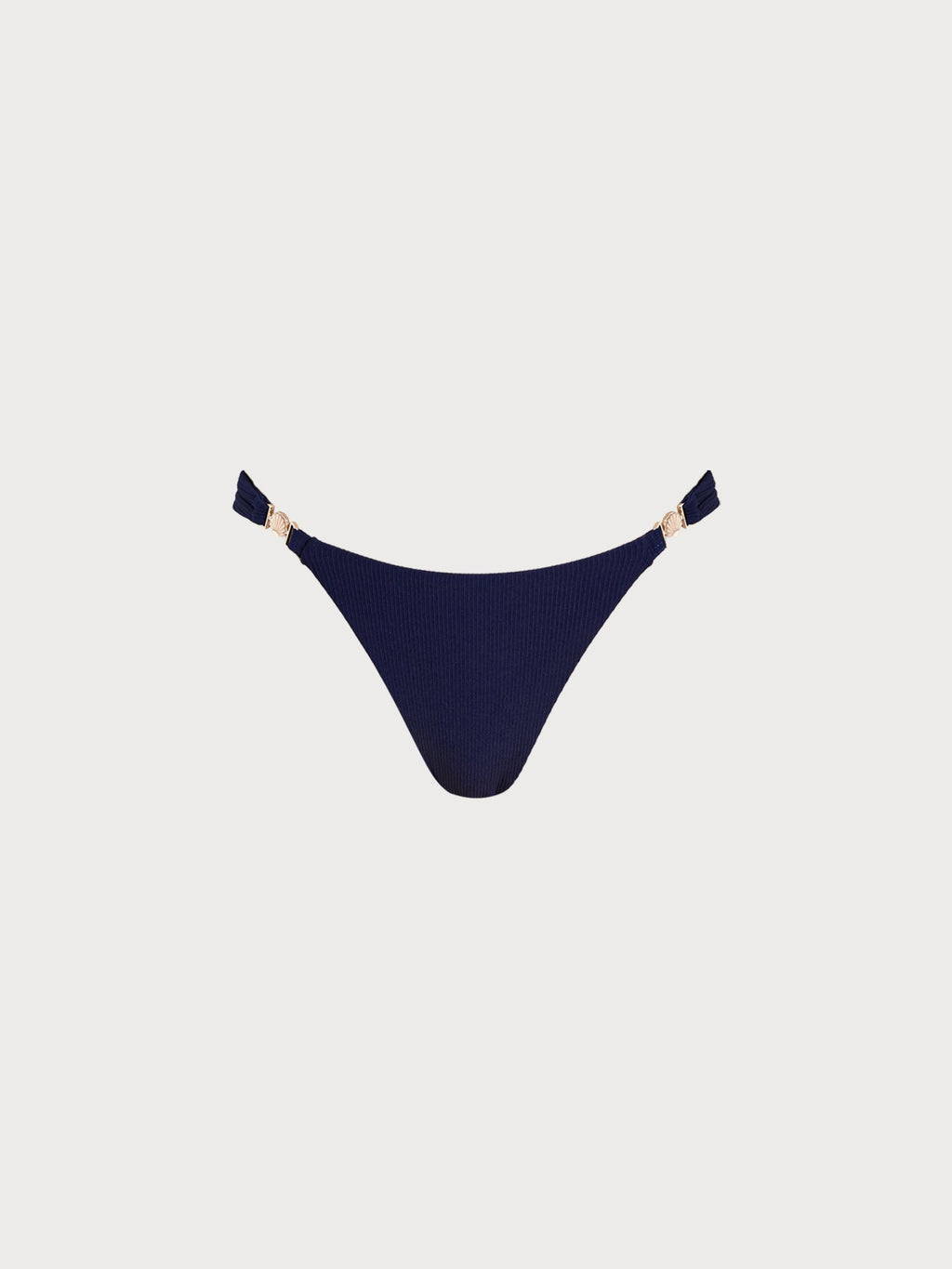 Navy Gold-Accented Bikini Bottom