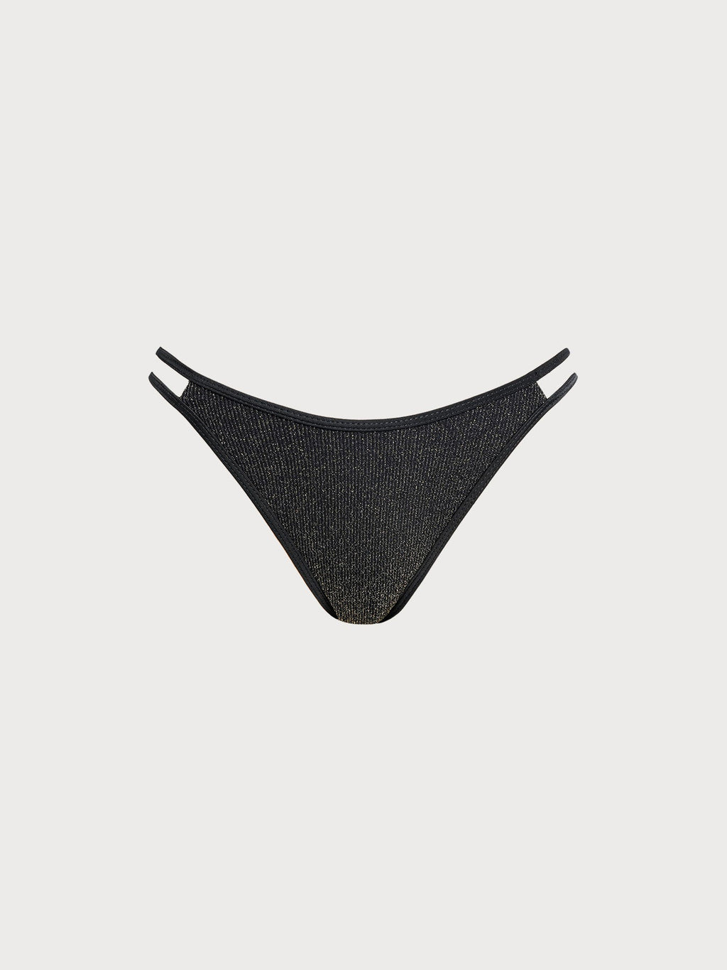 Black Cutout Bikini Bottom
