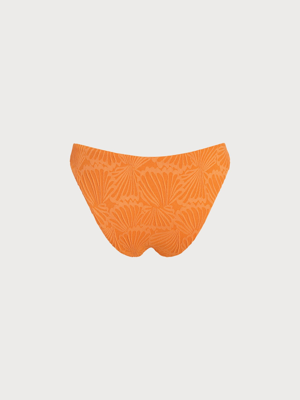 Orange Jacquard Bikini Bottom