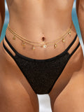 Black Cutout Bikini Bottom