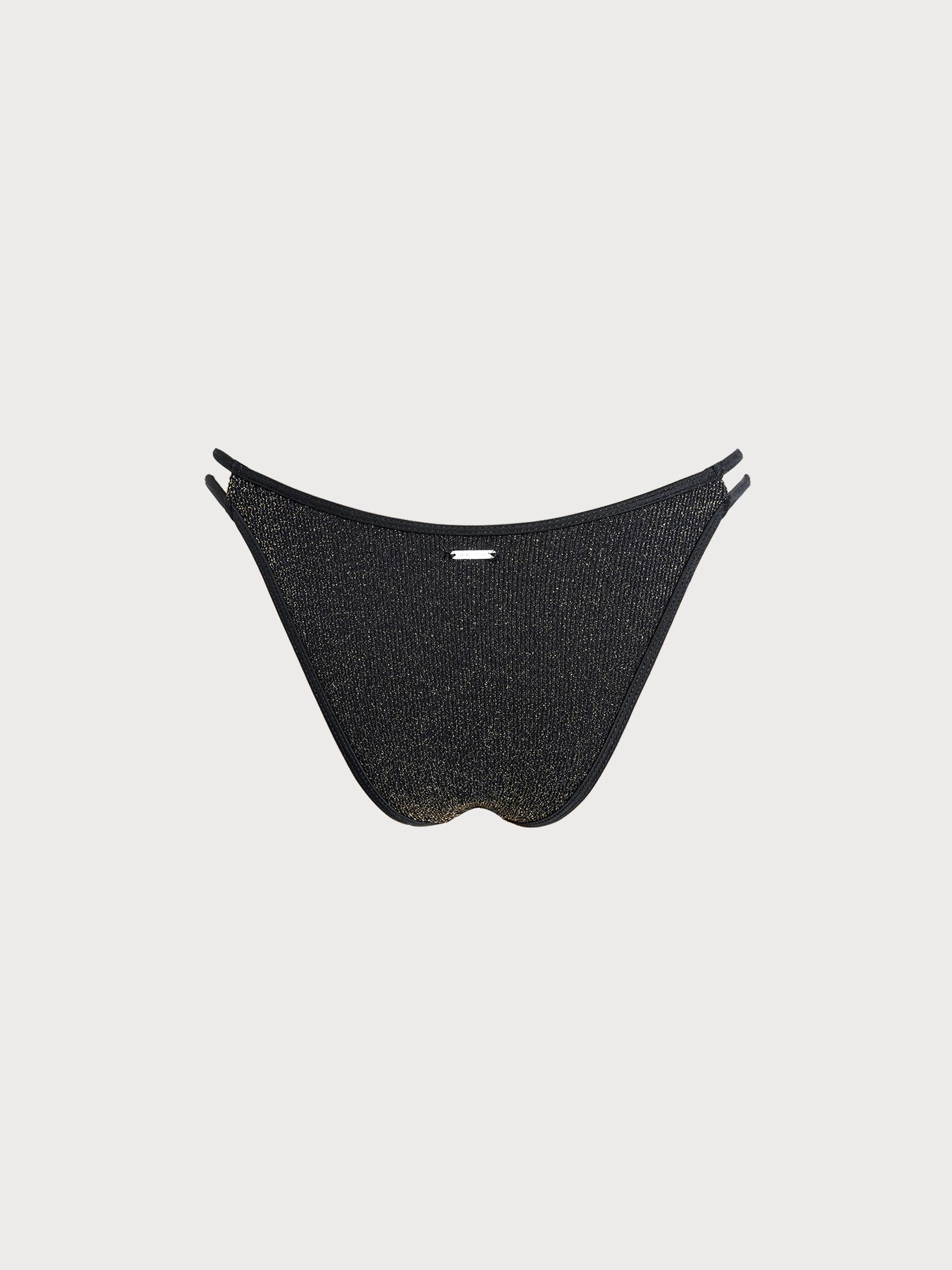 Black Cutout Bikini Bottom