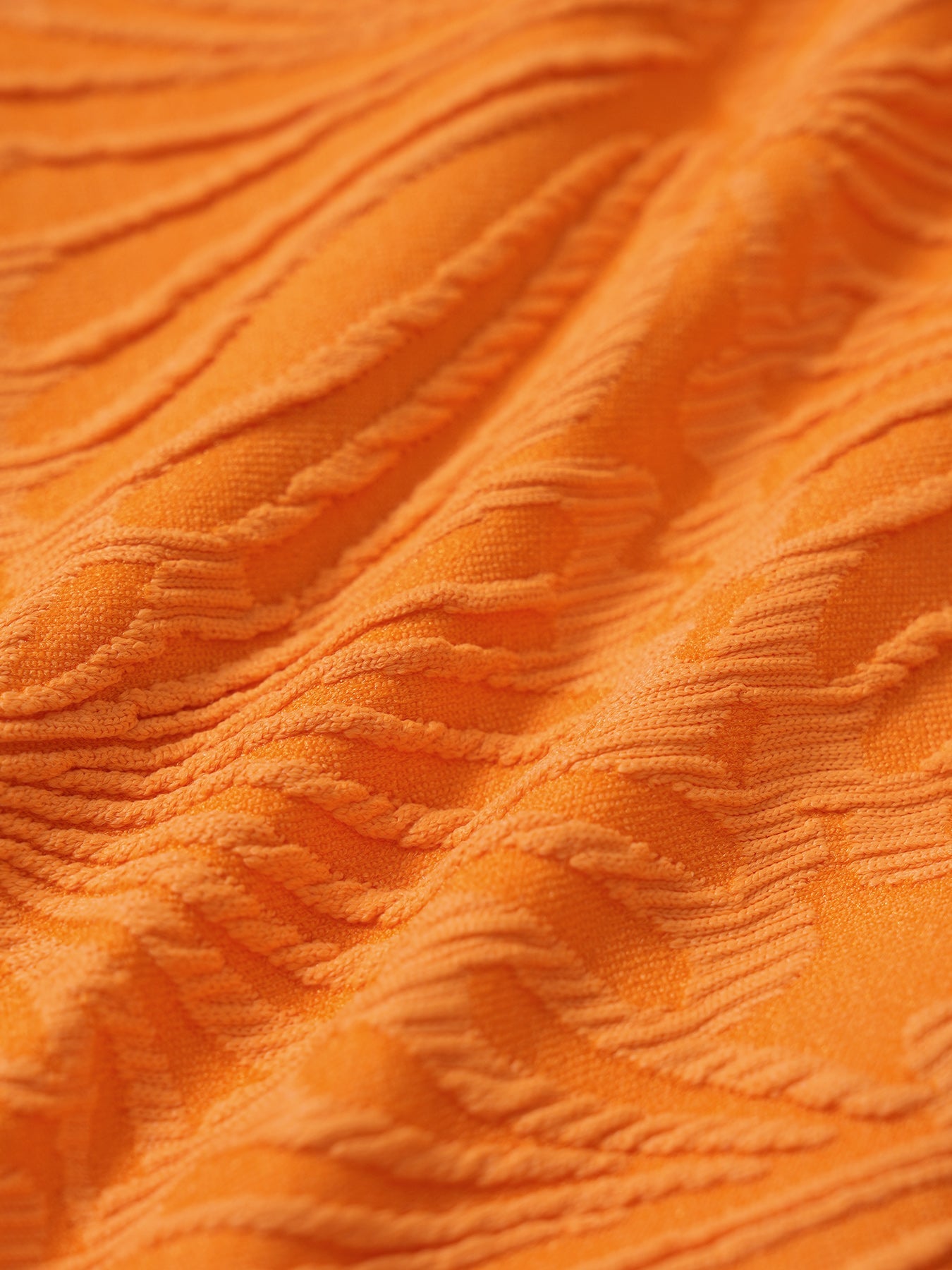 Orange Jacquard Bikini Bottom
