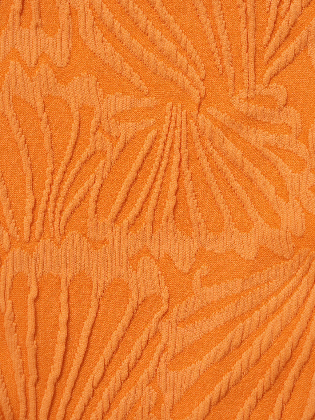 Orange Textured O-Ring Bikini Bottom