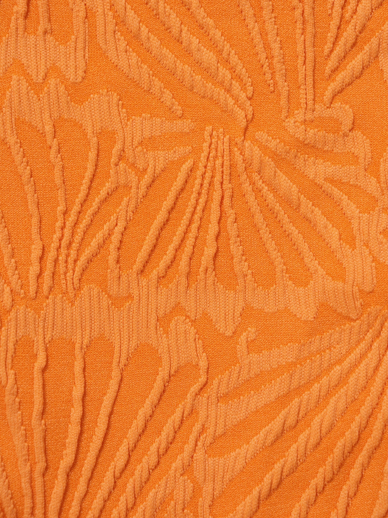 Orange Textured O-Ring Bikini Bottom