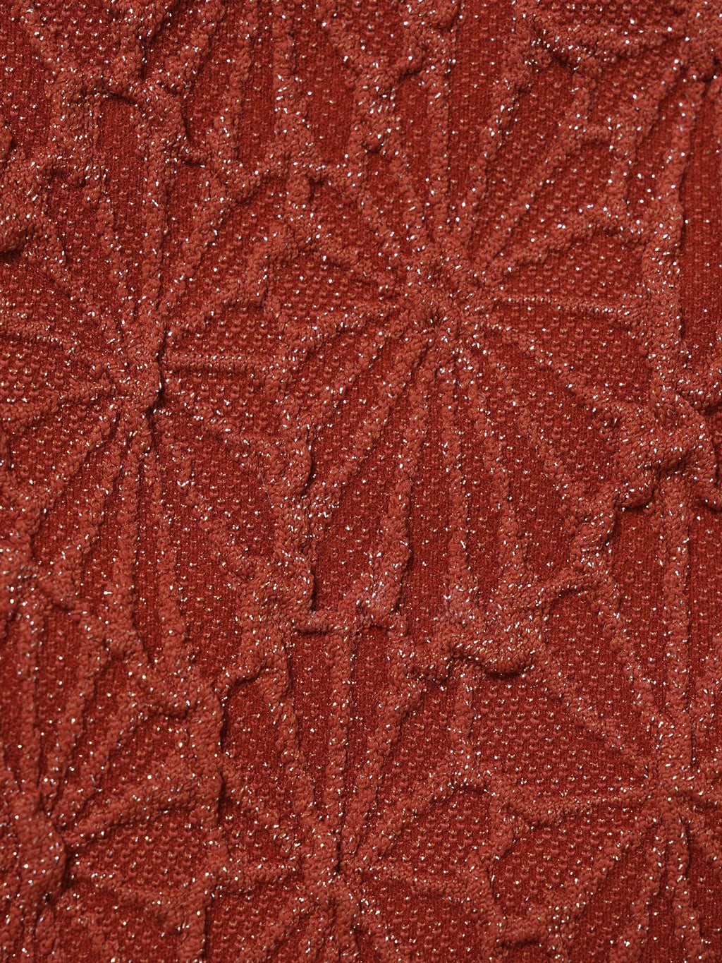 Orange Textured Bikini Bottom