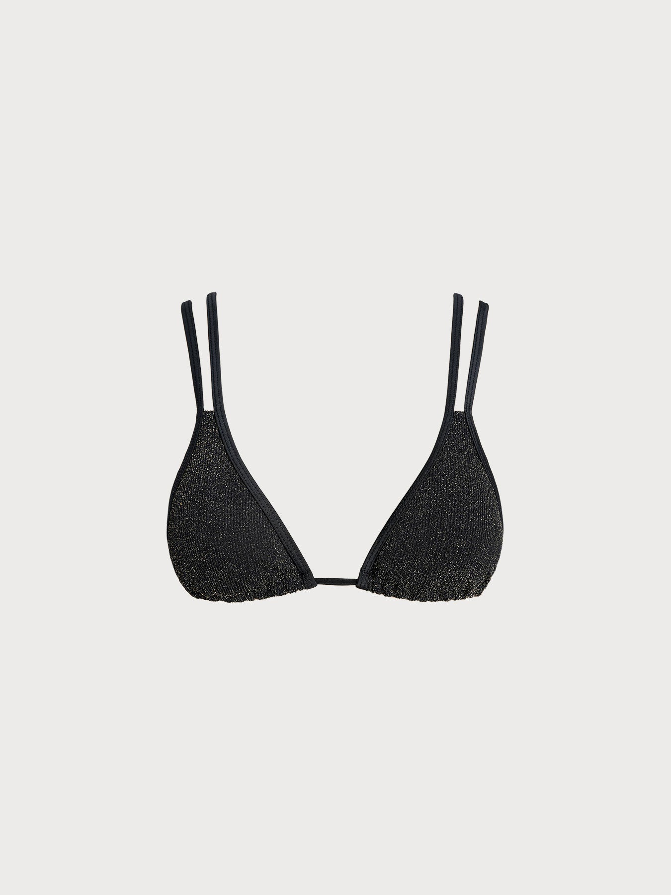 Black Strappy Bikini Top
