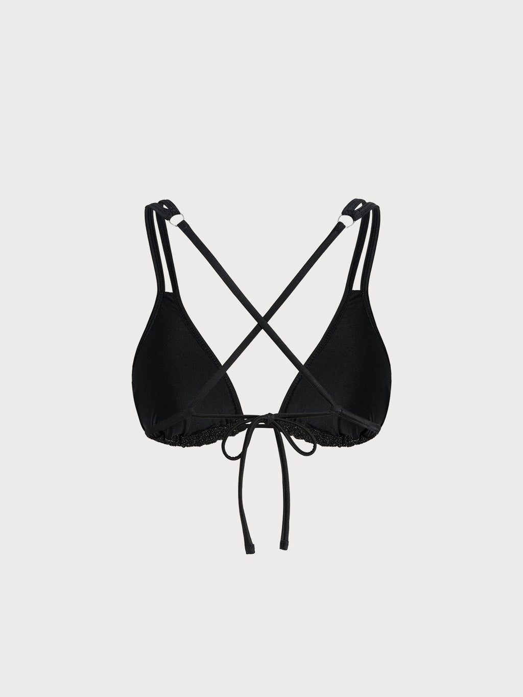 Black Strappy Bikini Top