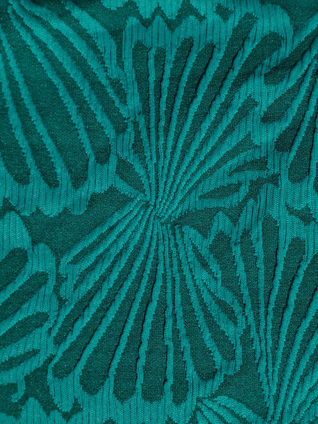 Dark Green Jacquard V Cut Plus Size Bikini Bottom