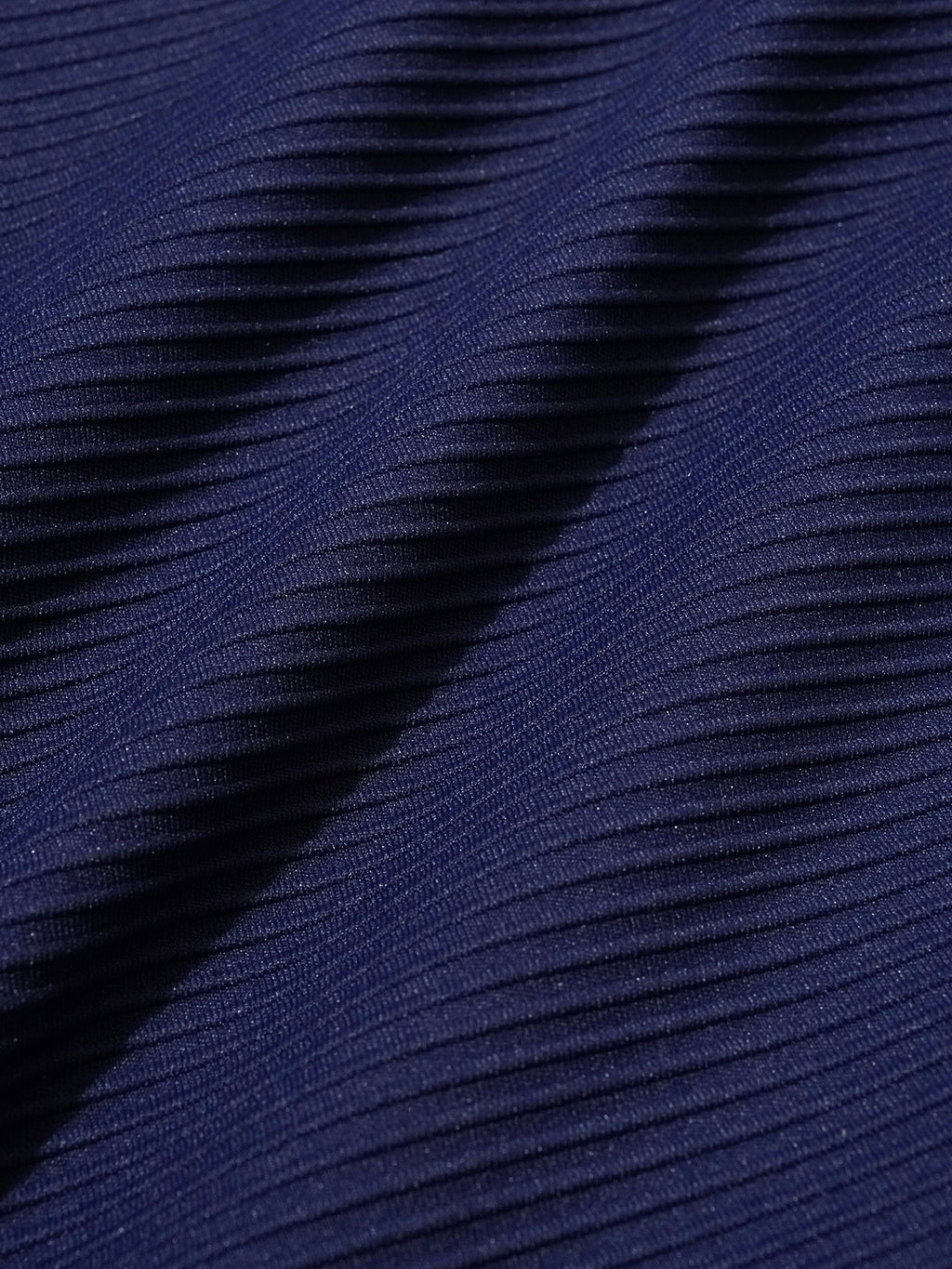 Navy Ribbed O-Ring Bikini Top
