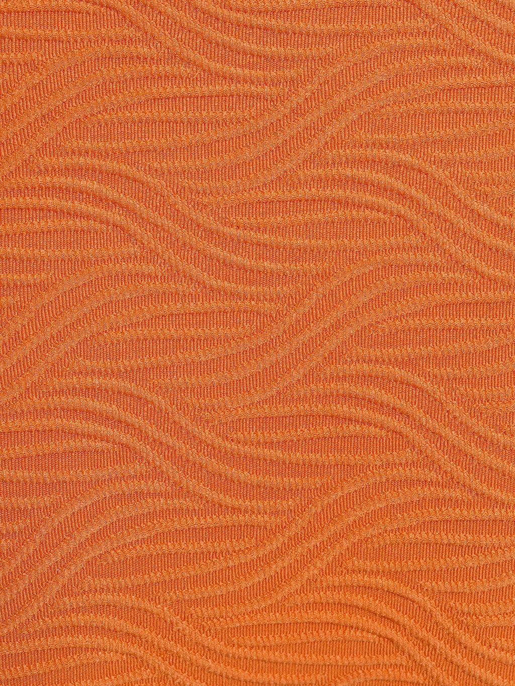 Orange Textured Tie Bikini Bottom