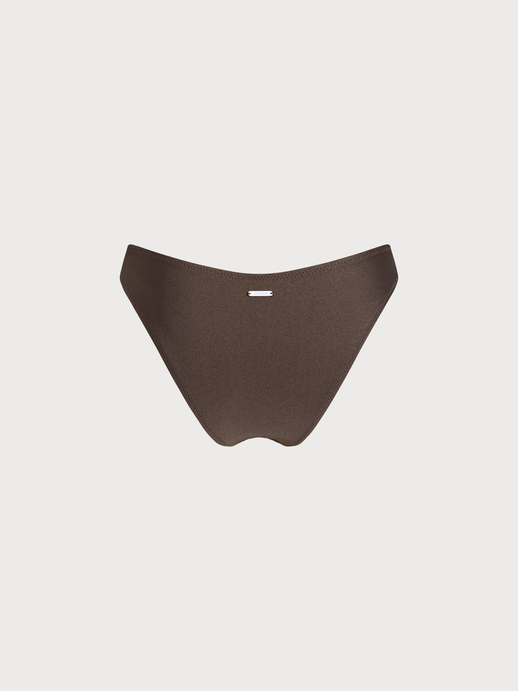 Dark Coffee Pleated Bikini Bottom