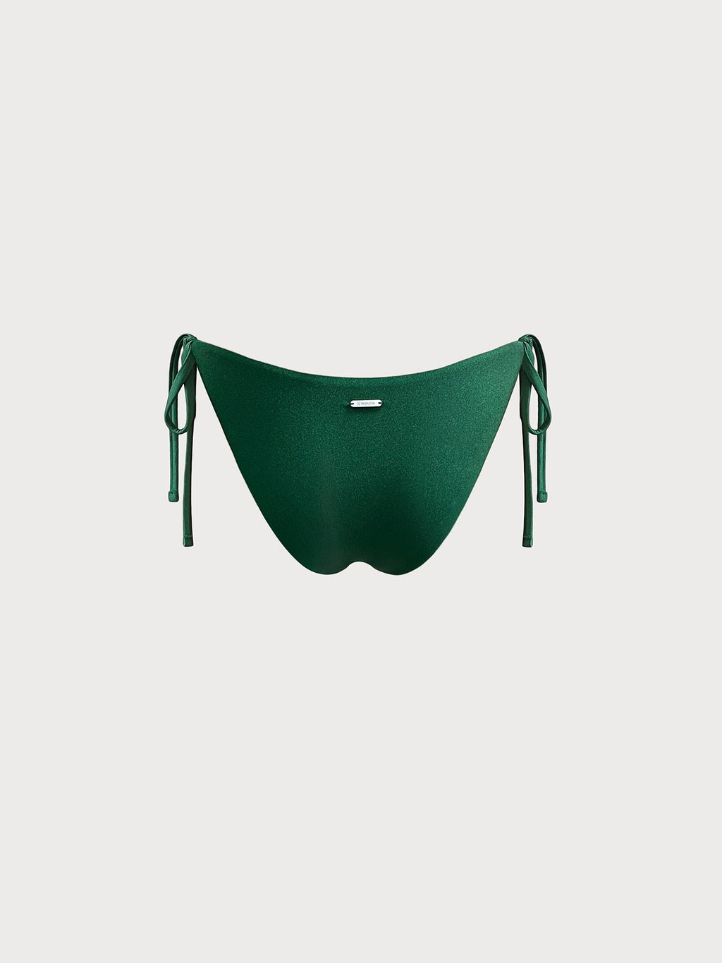 Dark Green Tie Bikini Bottom