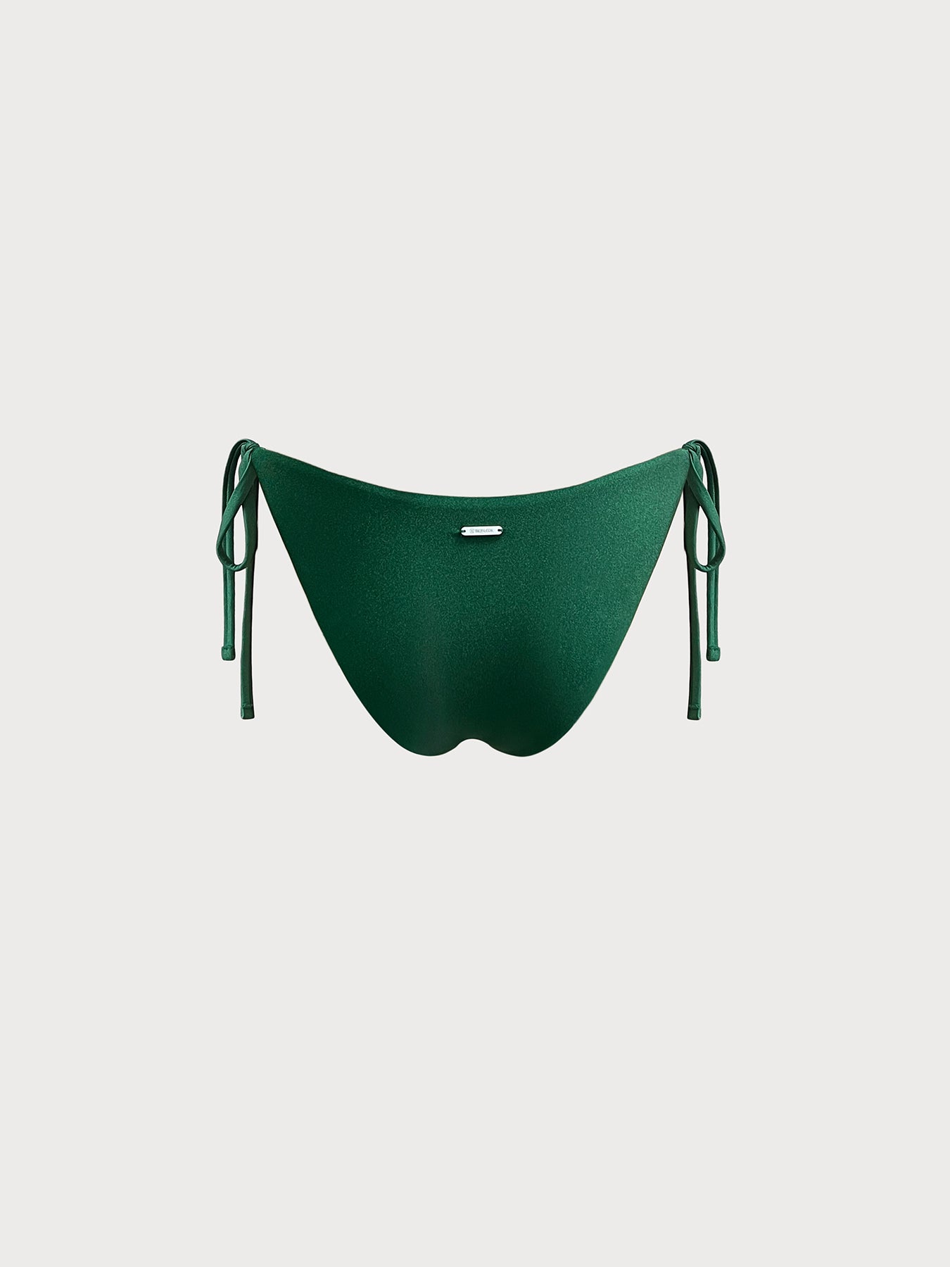 Dark Green Tie Bikini Bottom