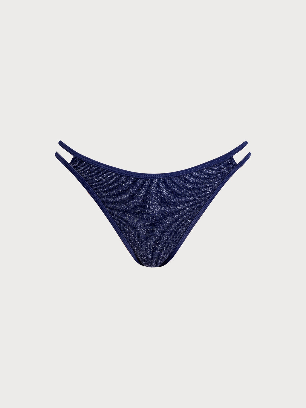 Blue Cutout Bikini Bottom