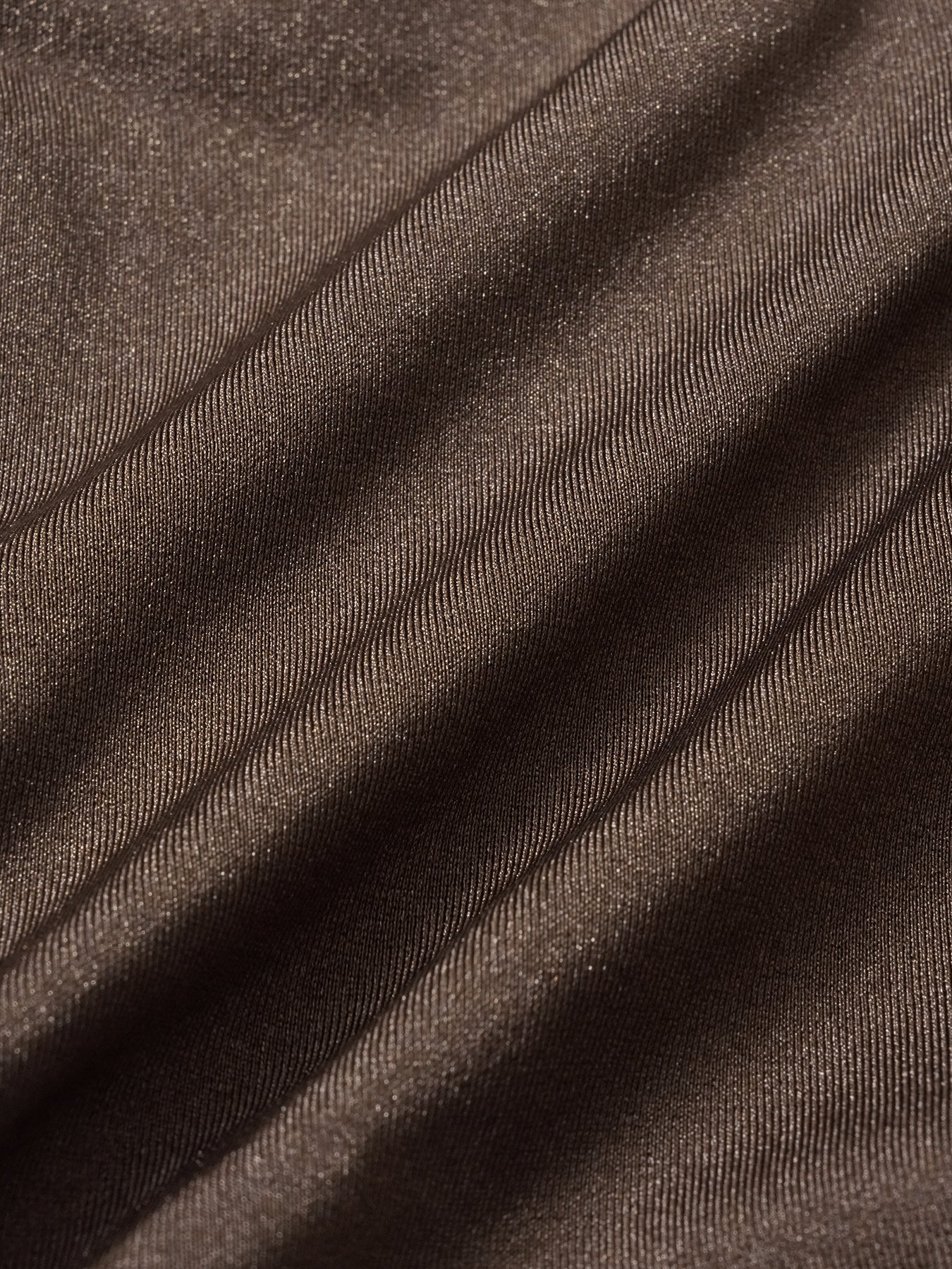 Dark Coffee Pleated Bikini Bottom