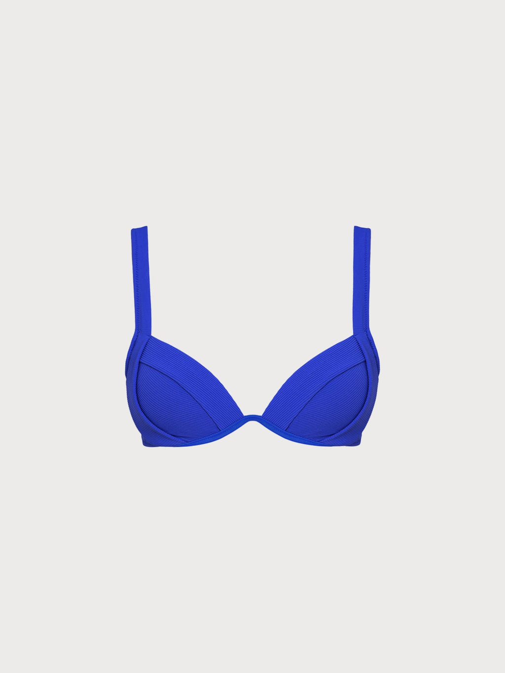 Blue Underwire Bikini Top
