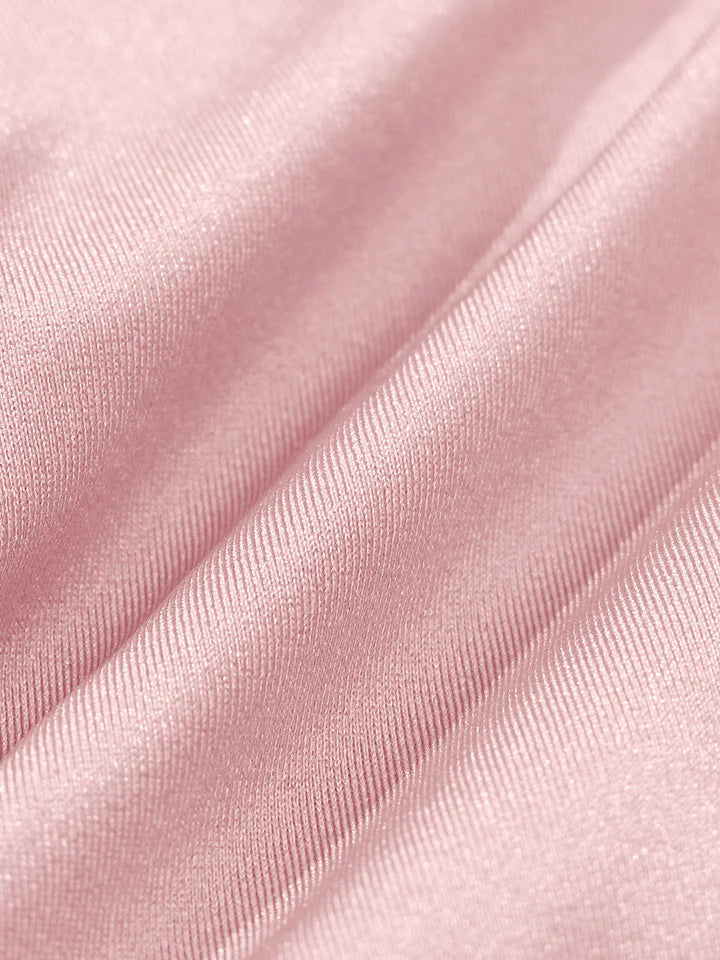Pink Ruched Bikini Top