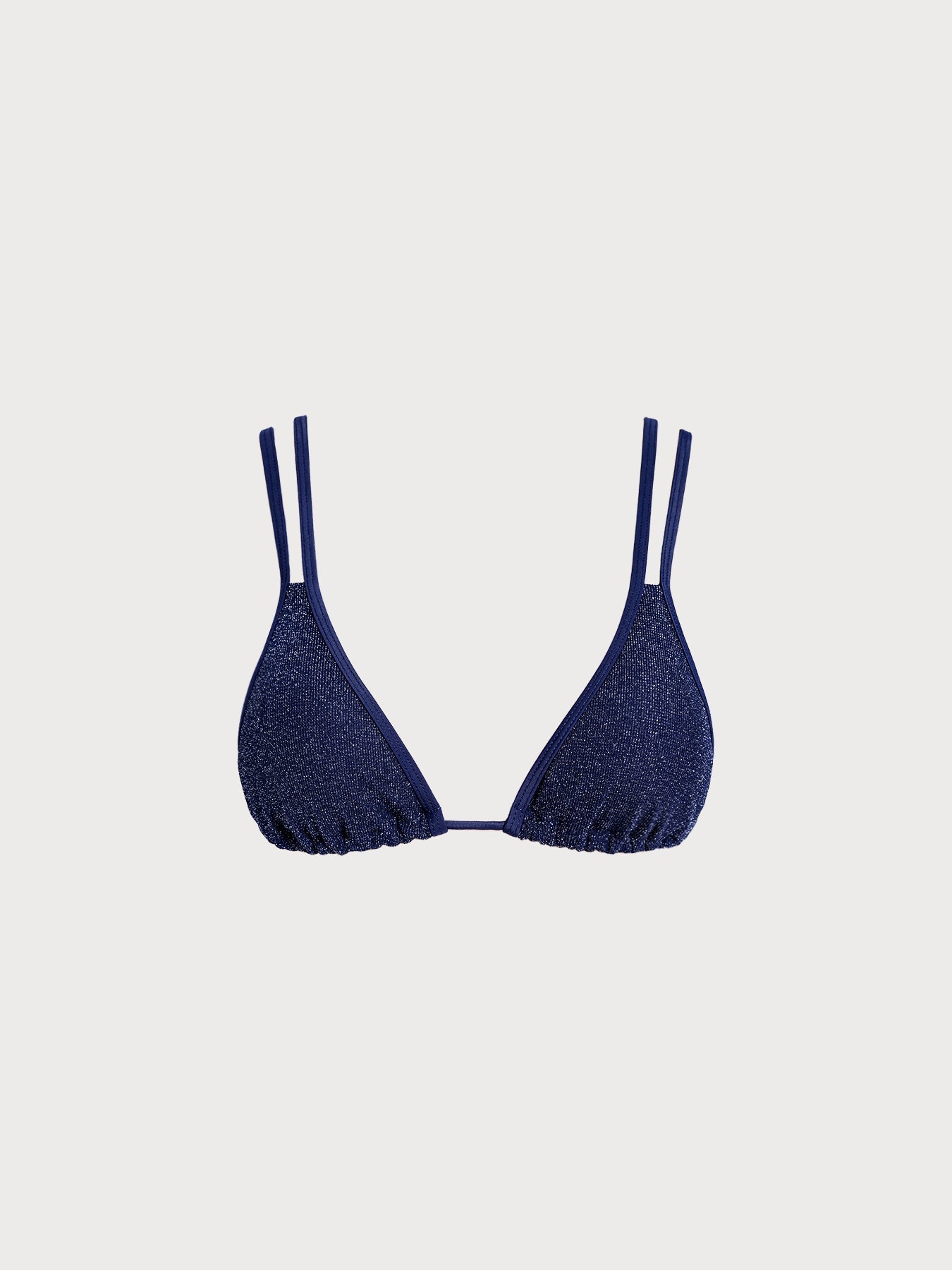 Blue Strappy Bikini Top