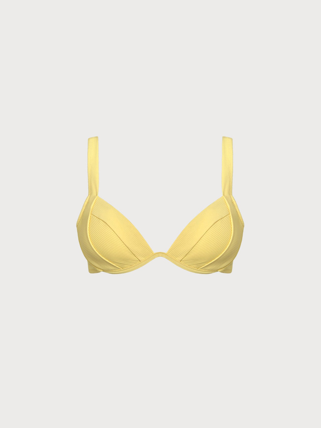 Yellow Underwire Bikini Top