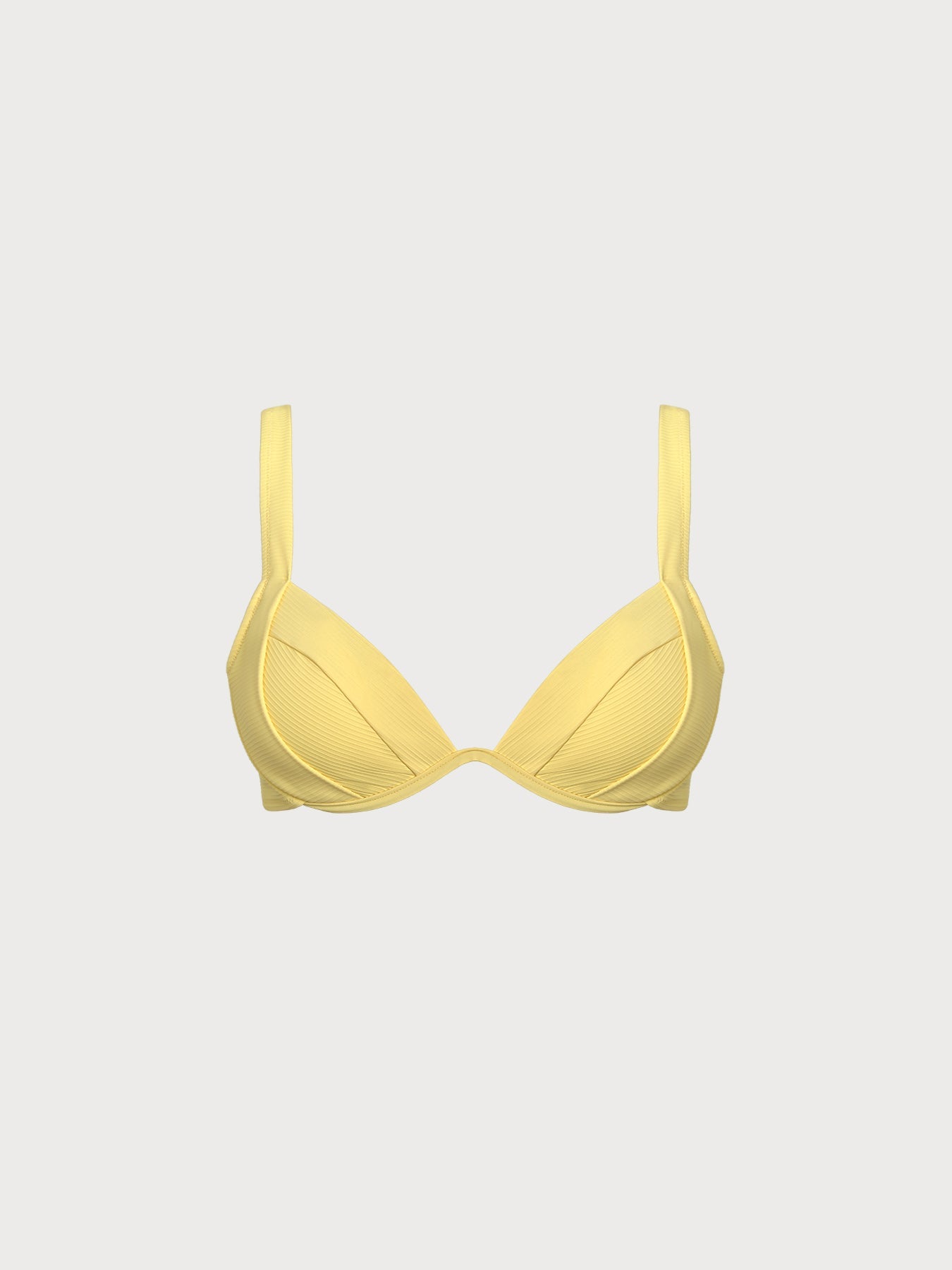 Yellow Underwire Bikini Top