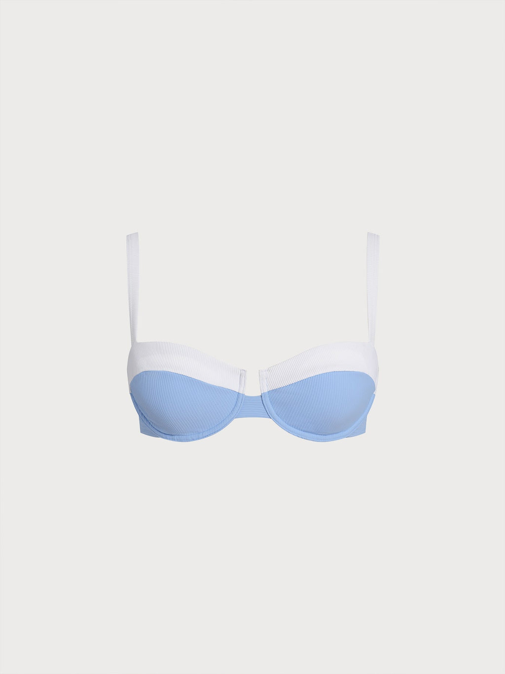 Blue Contrast Underwire Bikini Top