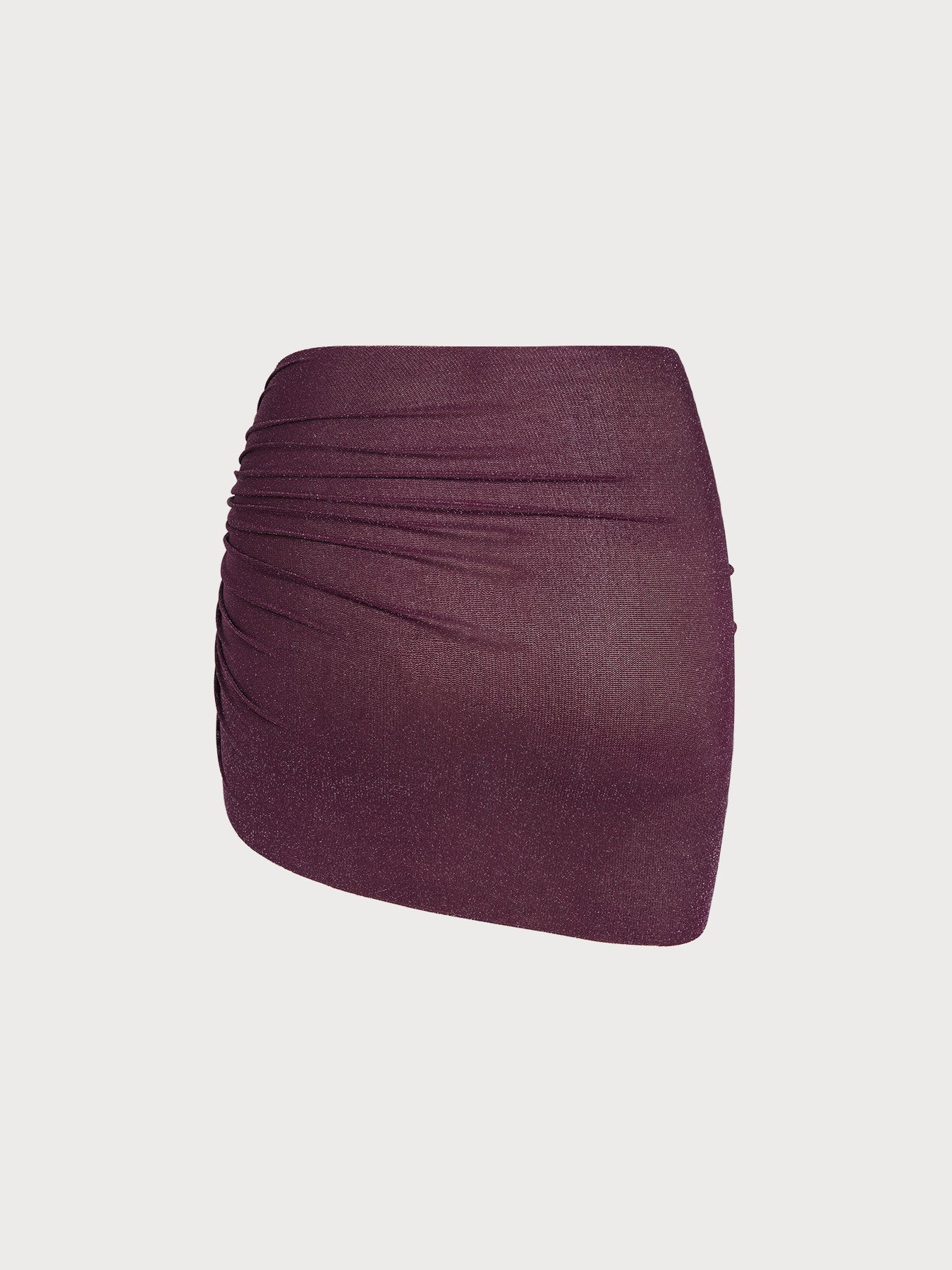 Dark Coffee Sparkle O-Ring Wrap Cover-Up Skirt