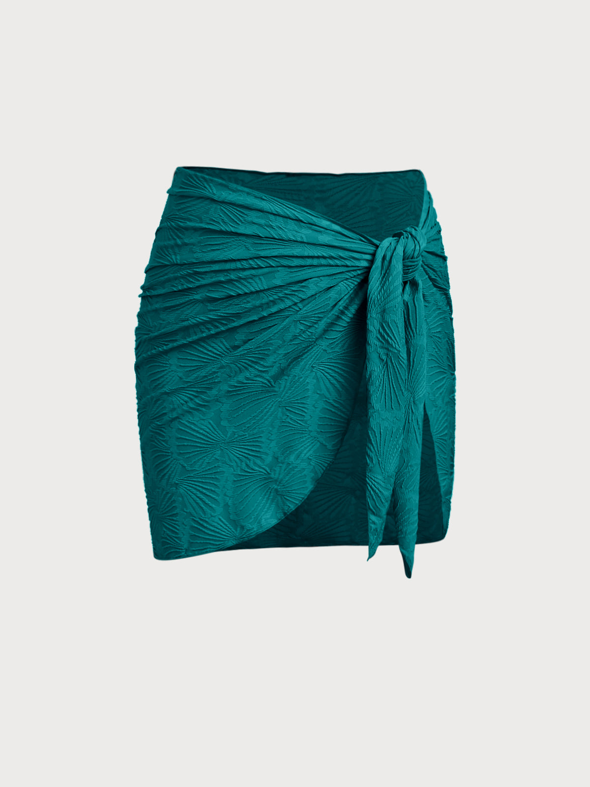Dark Green Jacquard Cover-up Skirt