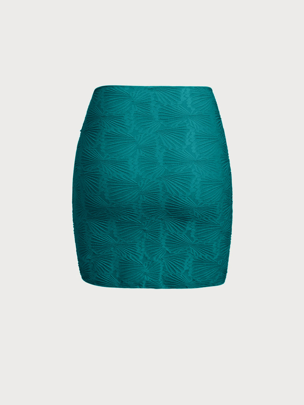 Dark Green Jacquard Cover-up Skirt