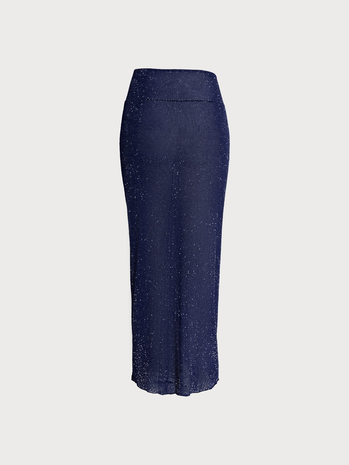 Blue Lurex Wrap Plus Size Cover-Up