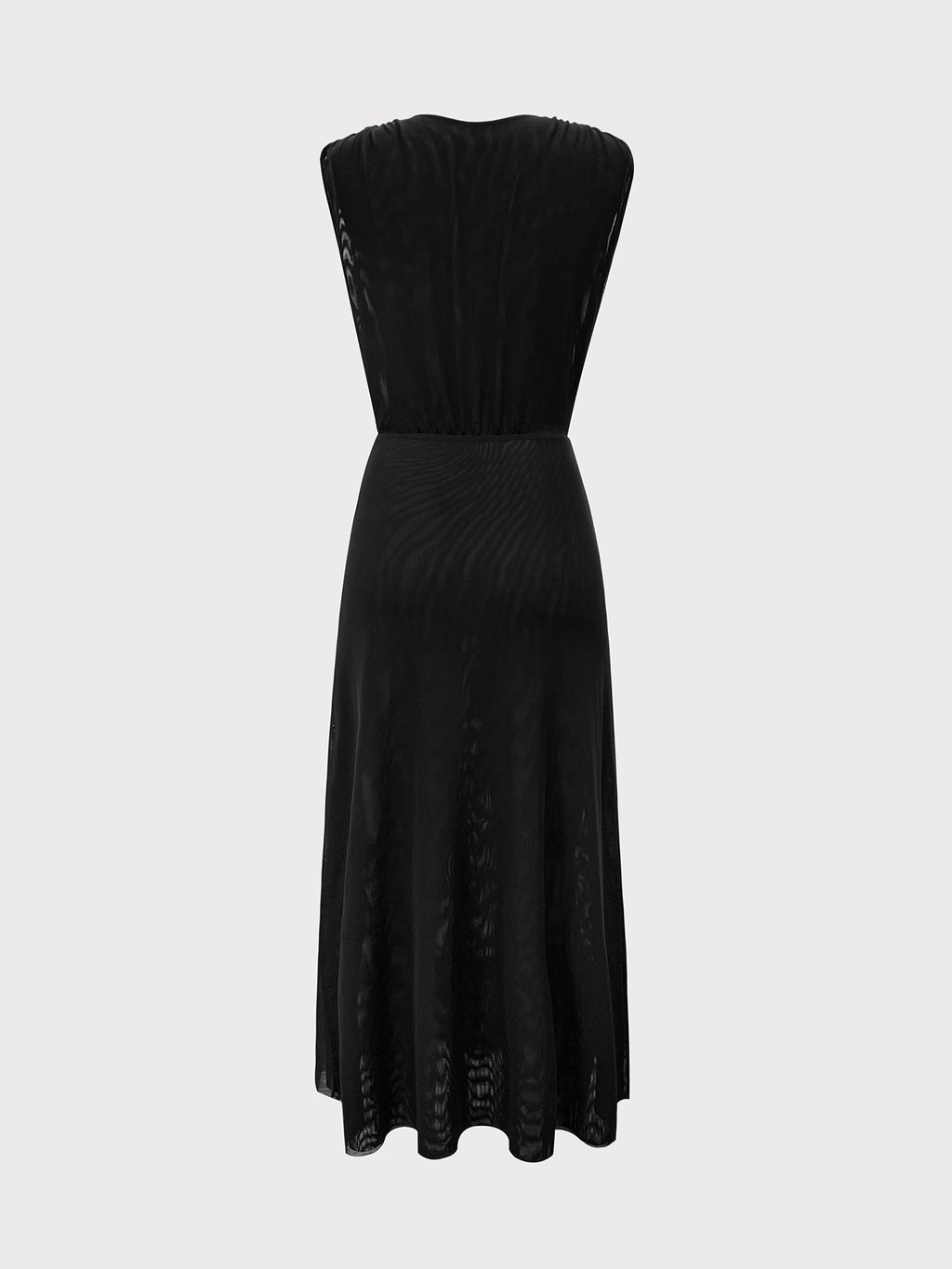 Black V Neck Beach Dress