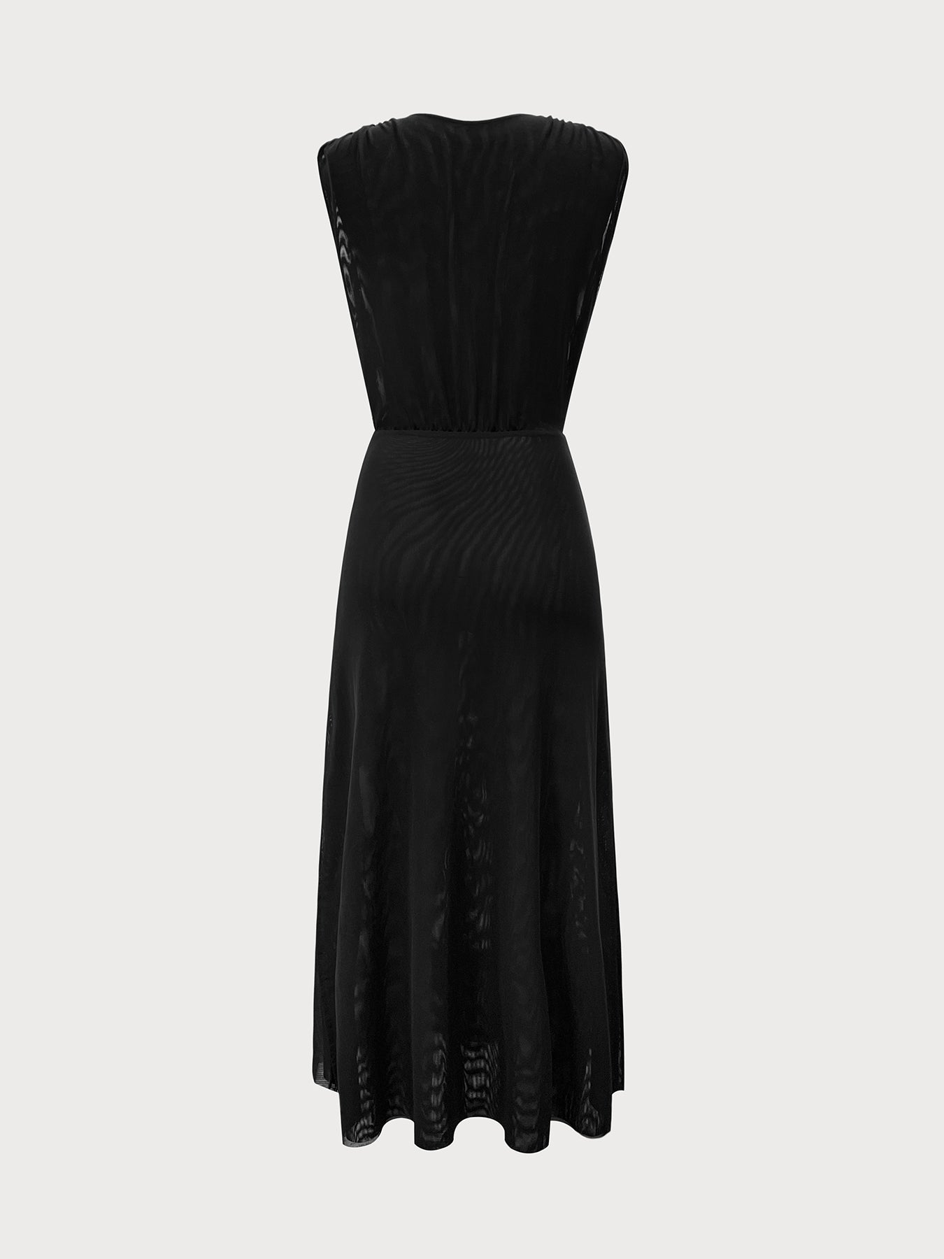 Black V Neck Beach Dress