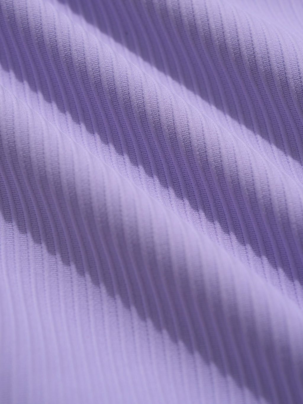 Purple Ribbed Cross Back One-Piece Swimsuit