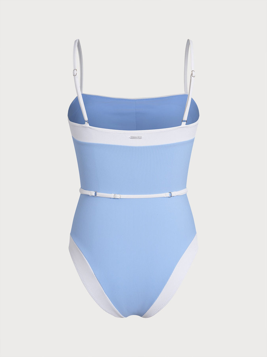 Blue Contrast Gleam One-Piece Swimsuit
