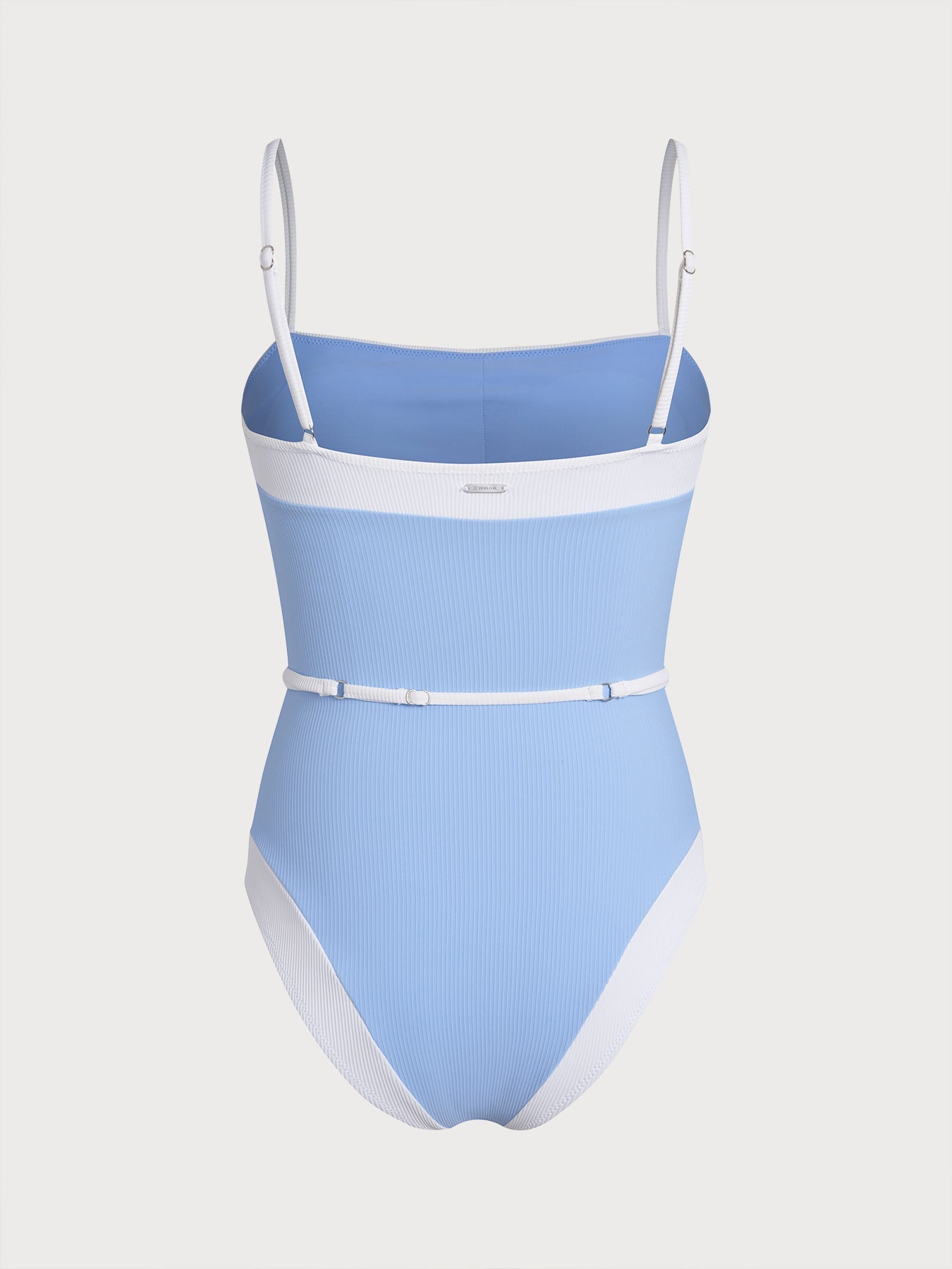 Blue Contrast Gleam One-Piece Swimsuit