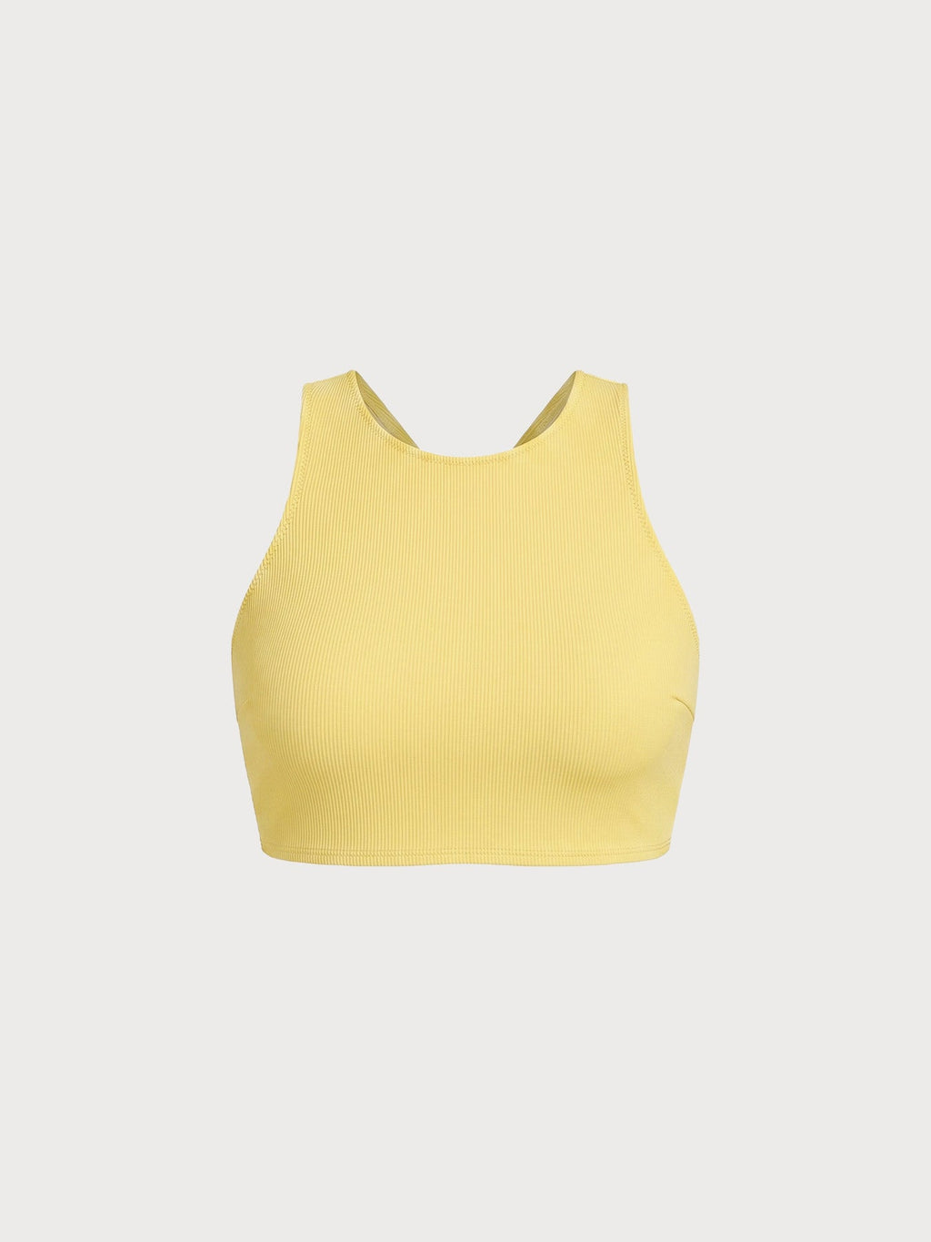 Yellow Crop Surf Top