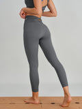 Grey Cut Out Leggings 24"