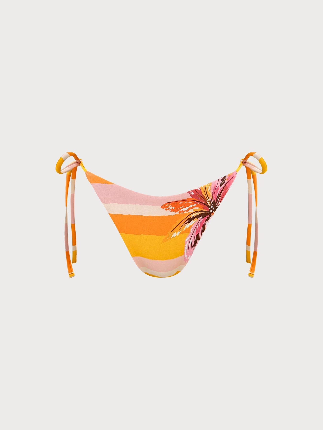 Orange Reversible Tie Bikini Bottom