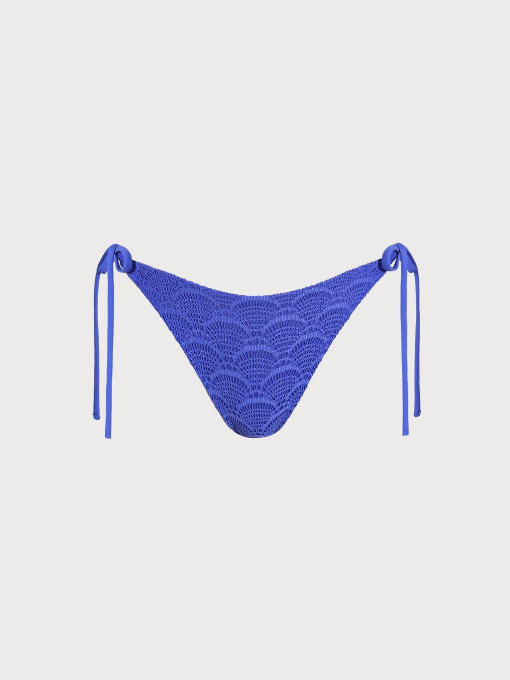Royal Blue Crochet Tie Bikini Bottom