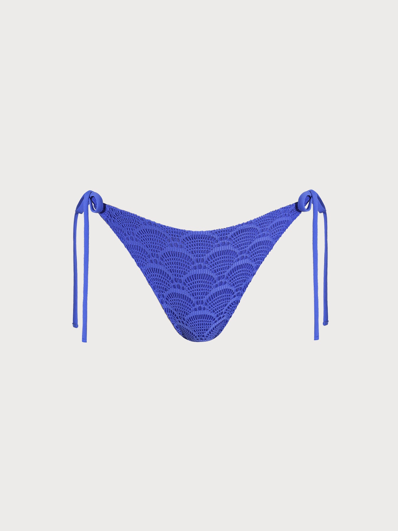 Royal Blue Crochet Tie Bikini Bottom