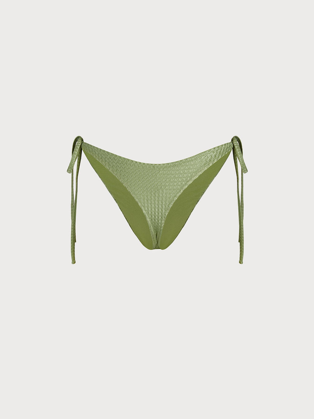 Green Tie Bikini Bottom