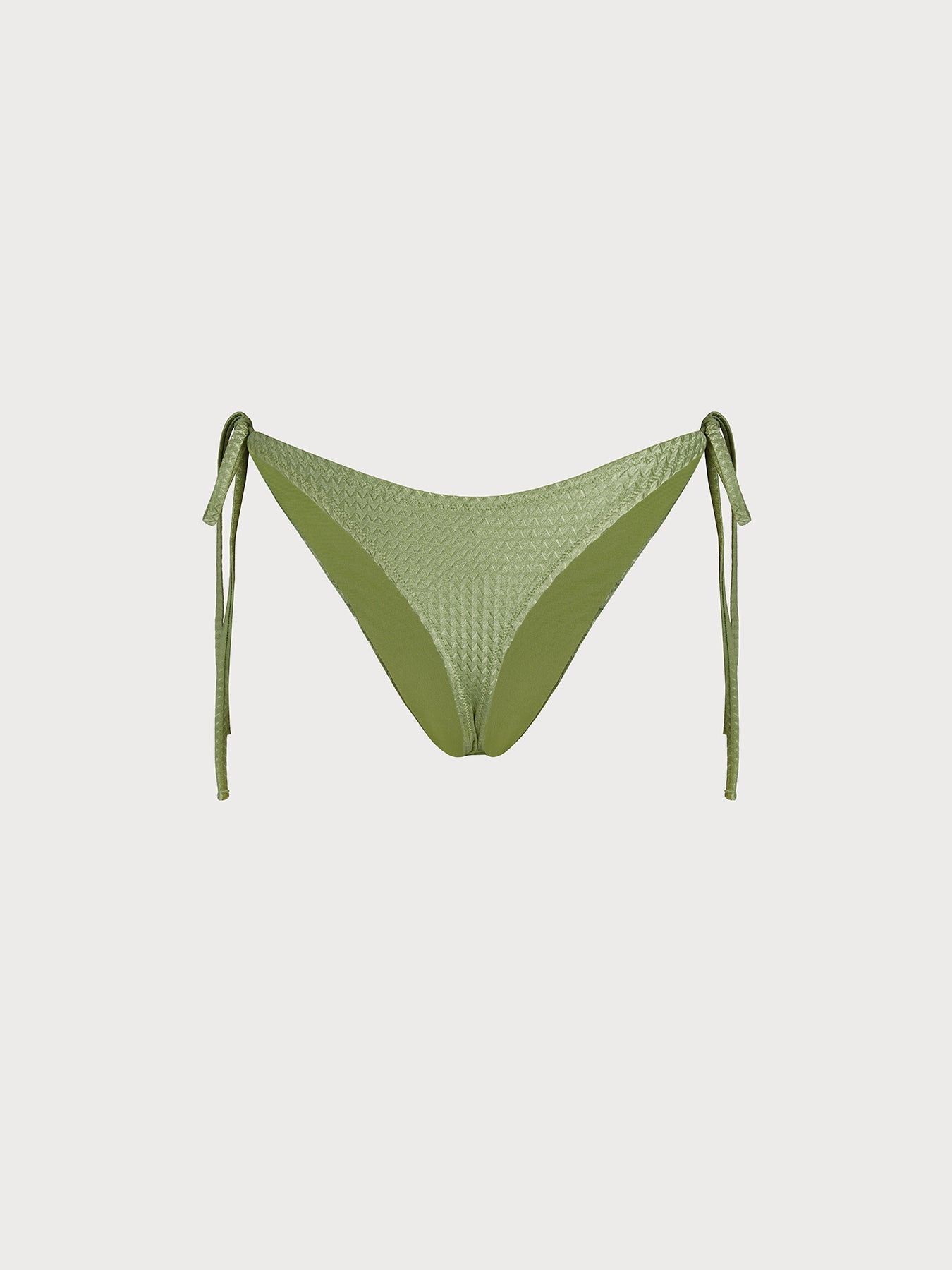 Green Tie Bikini Bottom