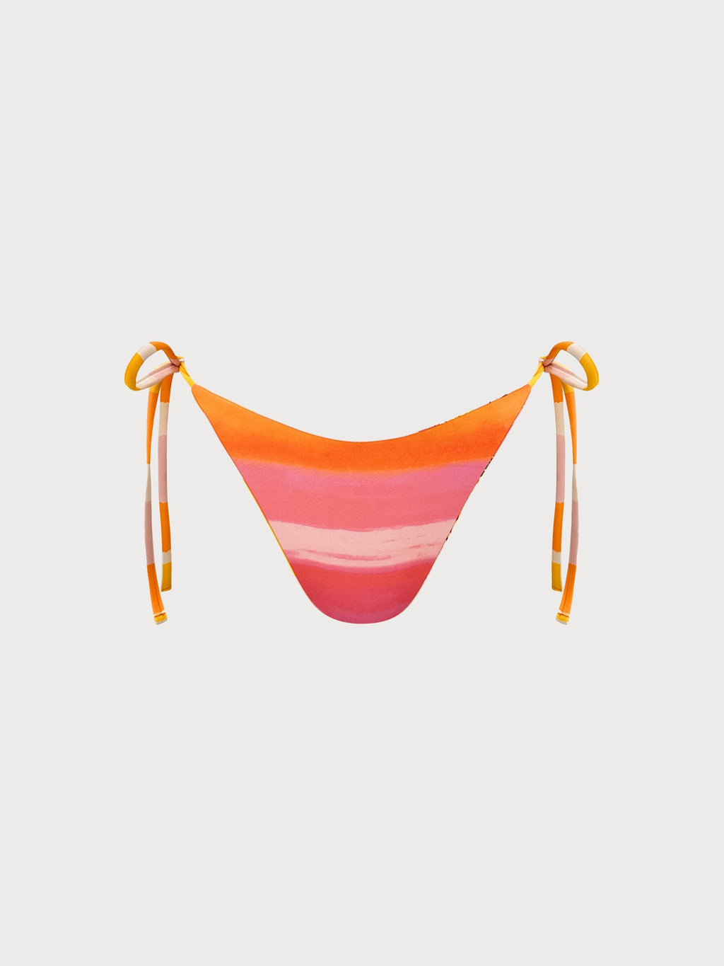 Orange Reversible Tie Bikini Bottom
