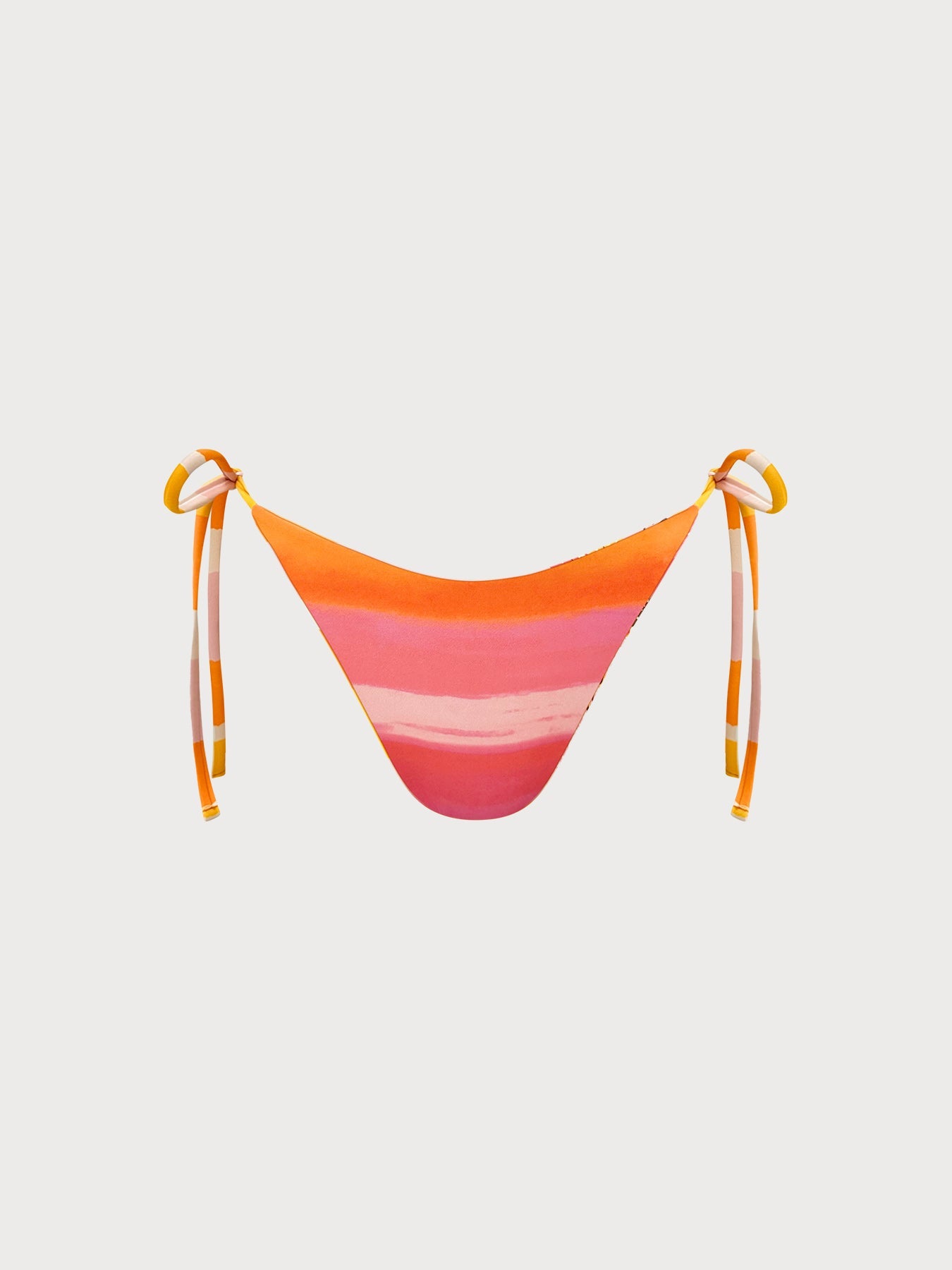Orange Reversible Tie Bikini Bottom