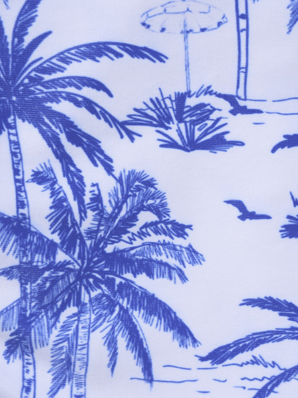 Blue Print Halter Bikini Top